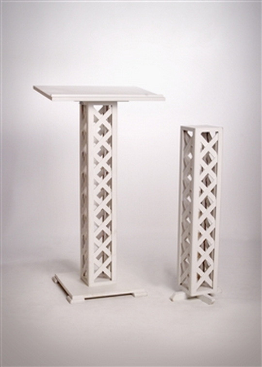 Lattice Guest Book Stand & Plant Stand